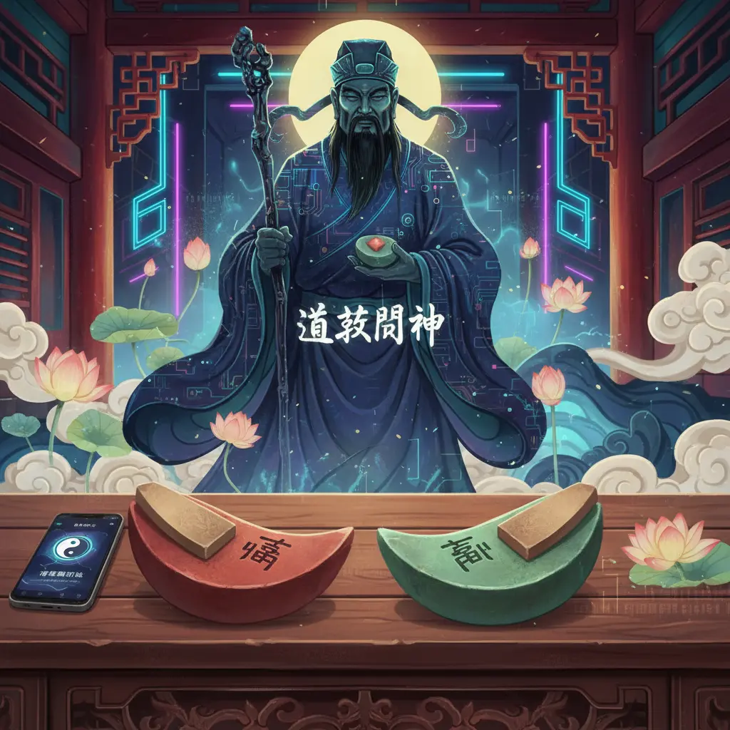 道教問神 - 陰筊