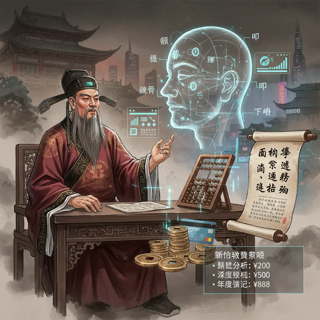 算命收費 - 面相學